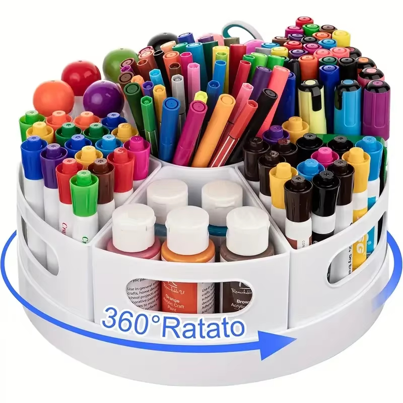 Tech Accessories For Office Desk - 360 ° Organisateur de bureau rotatif