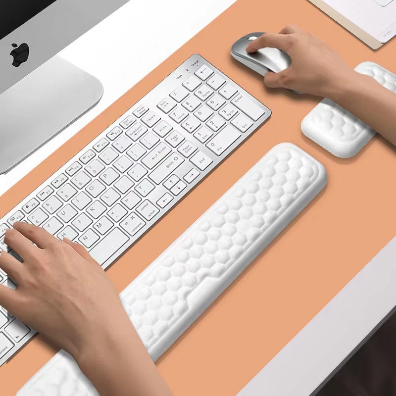 Keyboard Wrist Pad Leather - Repose-poignet ergonomique, tapis de souris pour