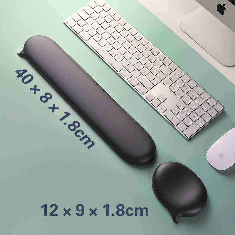 Keyboard Wrist Pad Leather - Tapis de souris repose-poignet en Silicone,