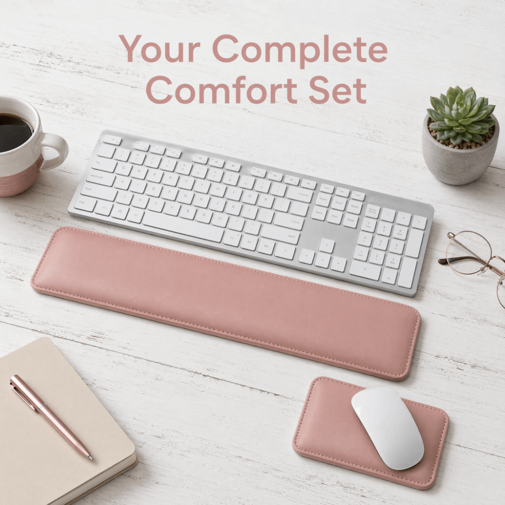 Keyboard Wrist Pad Leather - Tapis de souris portable en cuir,