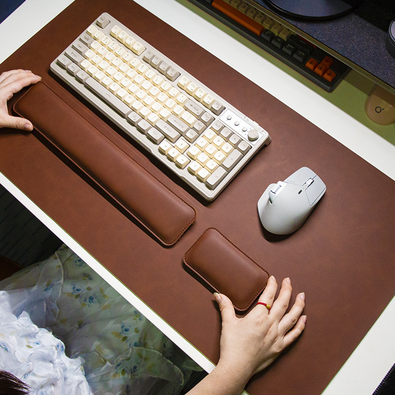 Tapis de bureau imperméable en - Keyboard Wrist Pad Leather avis et prix