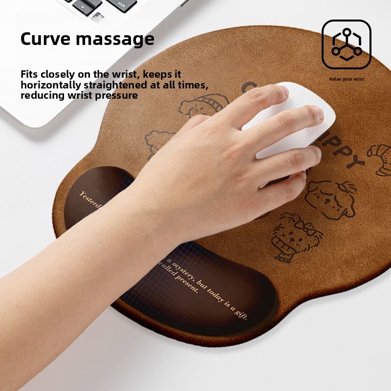 Tapis de souris 2 en 1 avec de - Keyboard Wrist Pad Leather avis et prix
