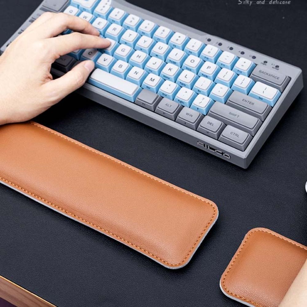 Tapis de souris portable en cu - Keyboard Wrist Pad Leather avis et prix