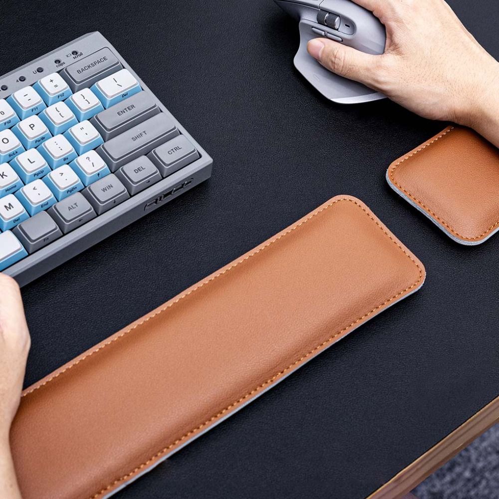 Tapis de souris portable en cu - Keyboard Wrist Pad Leather avis et prix