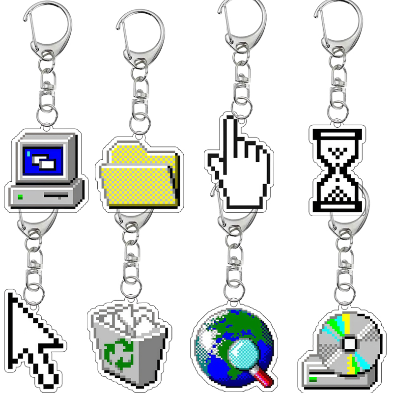 Porte-clés en acrylique créati - Tech Keychain Accessories avis et prix