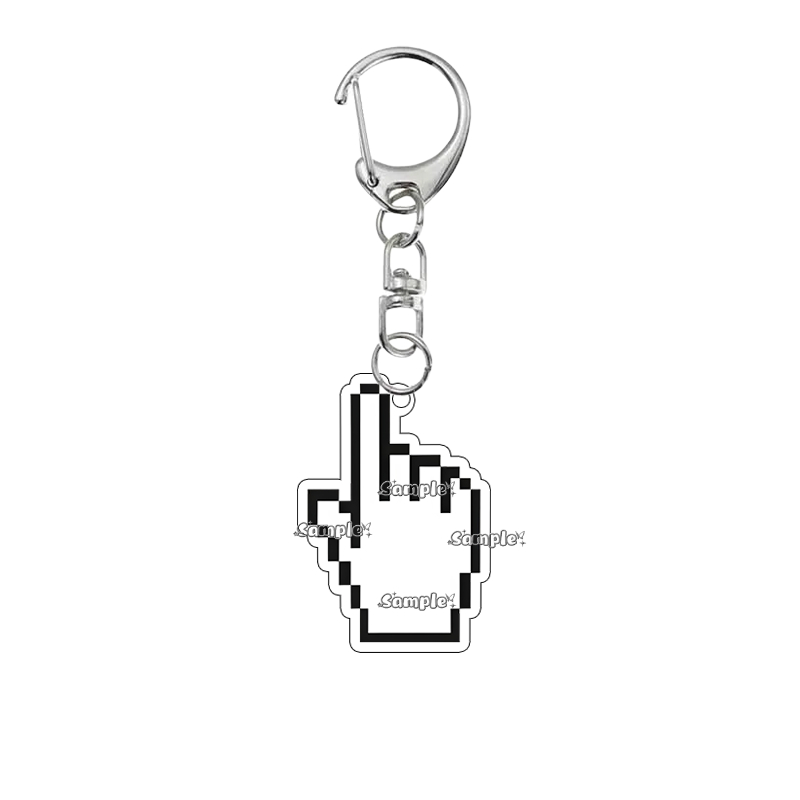 Porte-clés en acrylique créati - Tech Keychain Accessories avis et prix