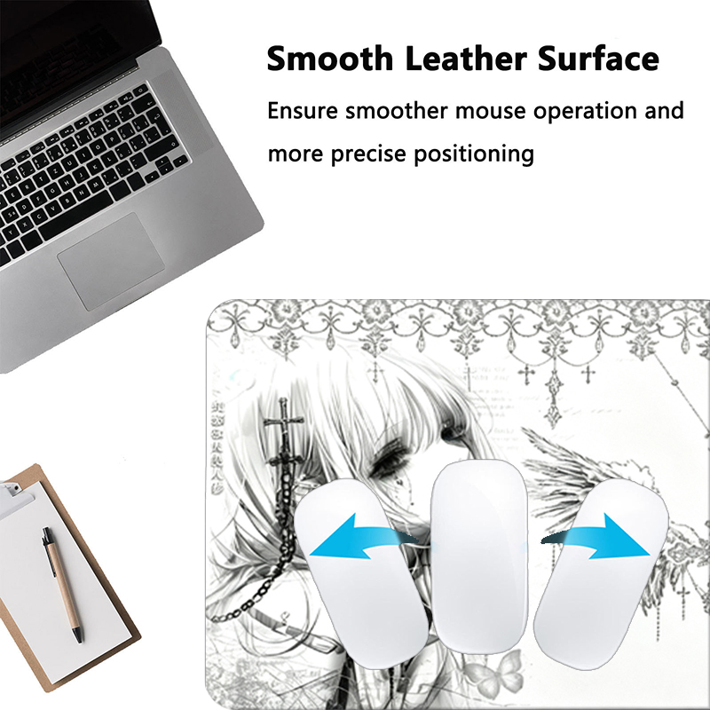 Tapis de souris en cuir noir e - Tech Accessories For Office Desk avis et prix